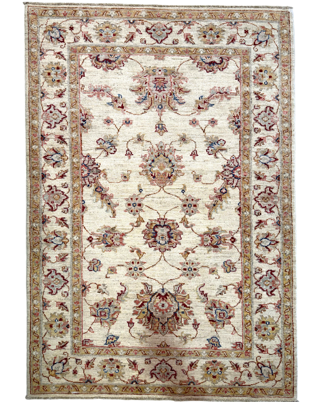 Tappeto Choobi 148x102 cm avorio con motivi floreali