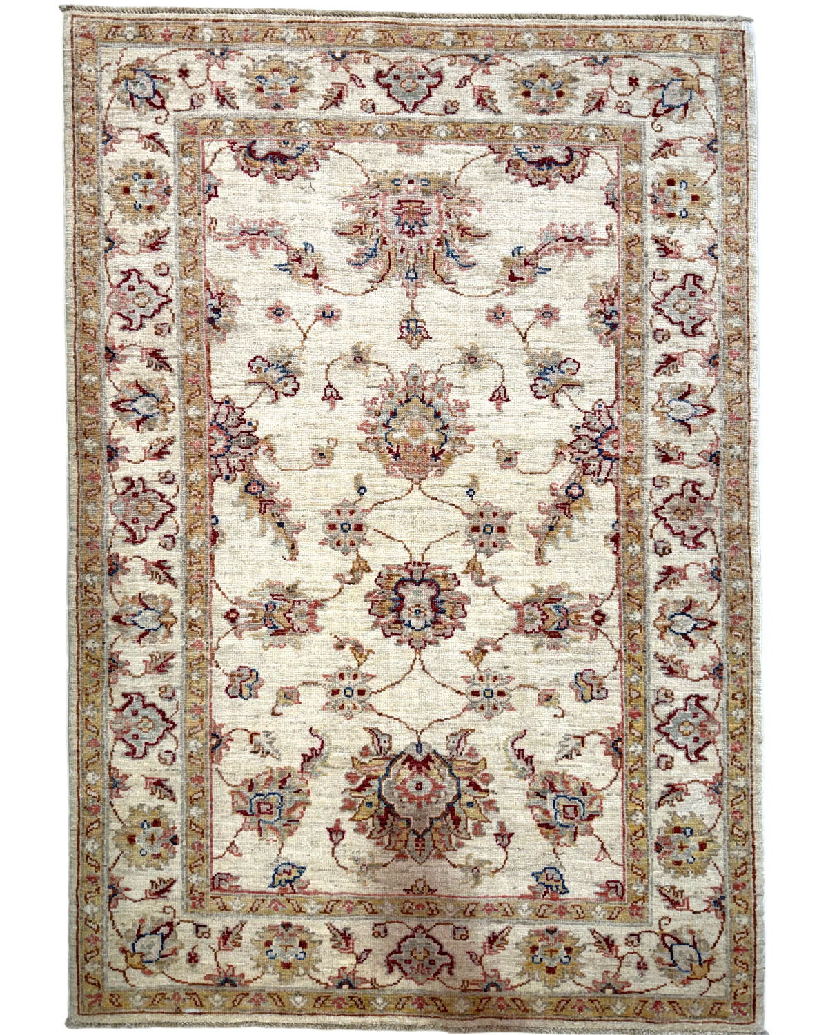 Tappeto Choobi 148x102 cm avorio con motivi floreali