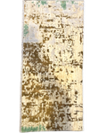Tappeto persiano Gabbeh 123x57 cm avorio con disegno astratto