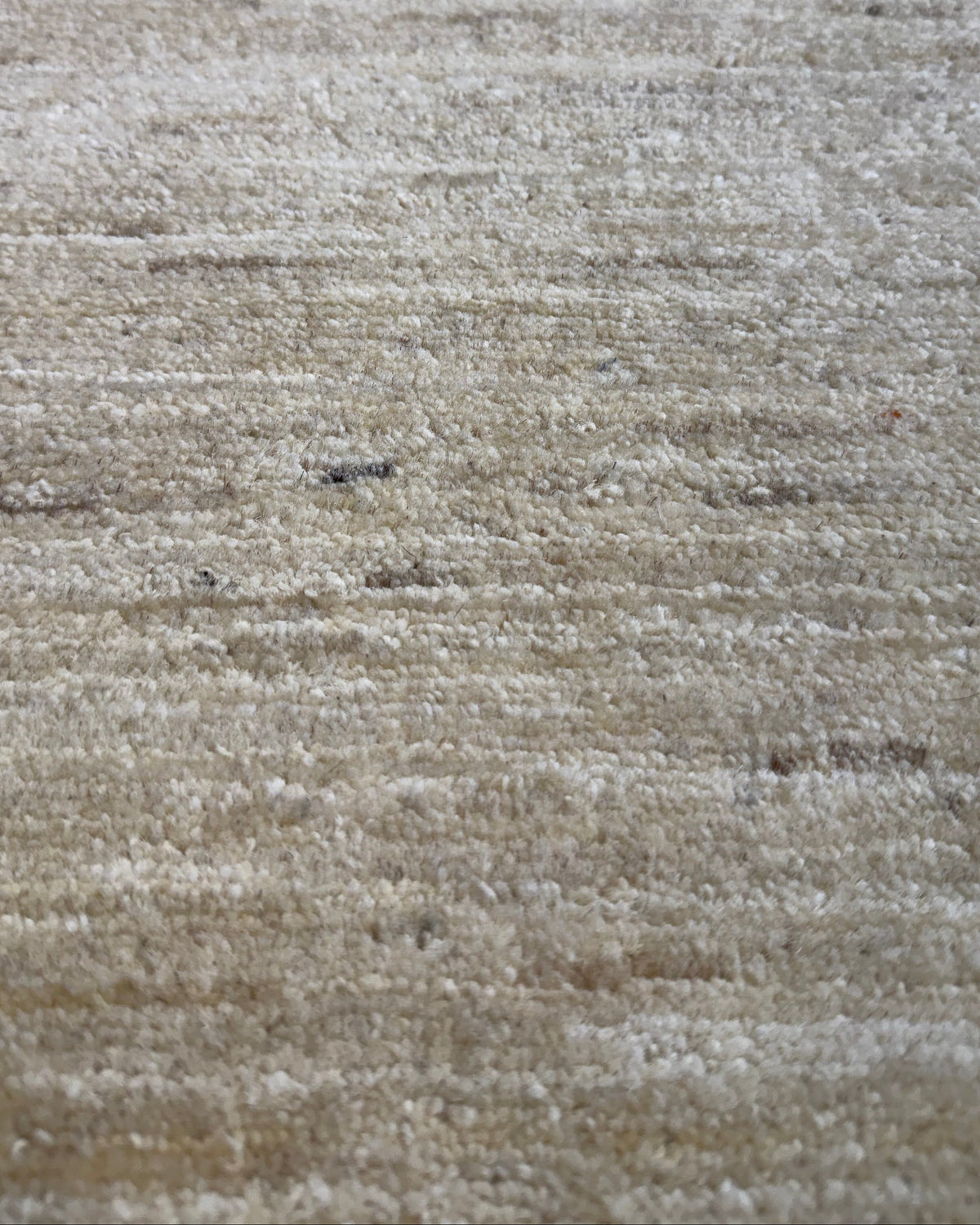 Tappeto persiano Gabbeh 150x103 cm beige a tinta unita