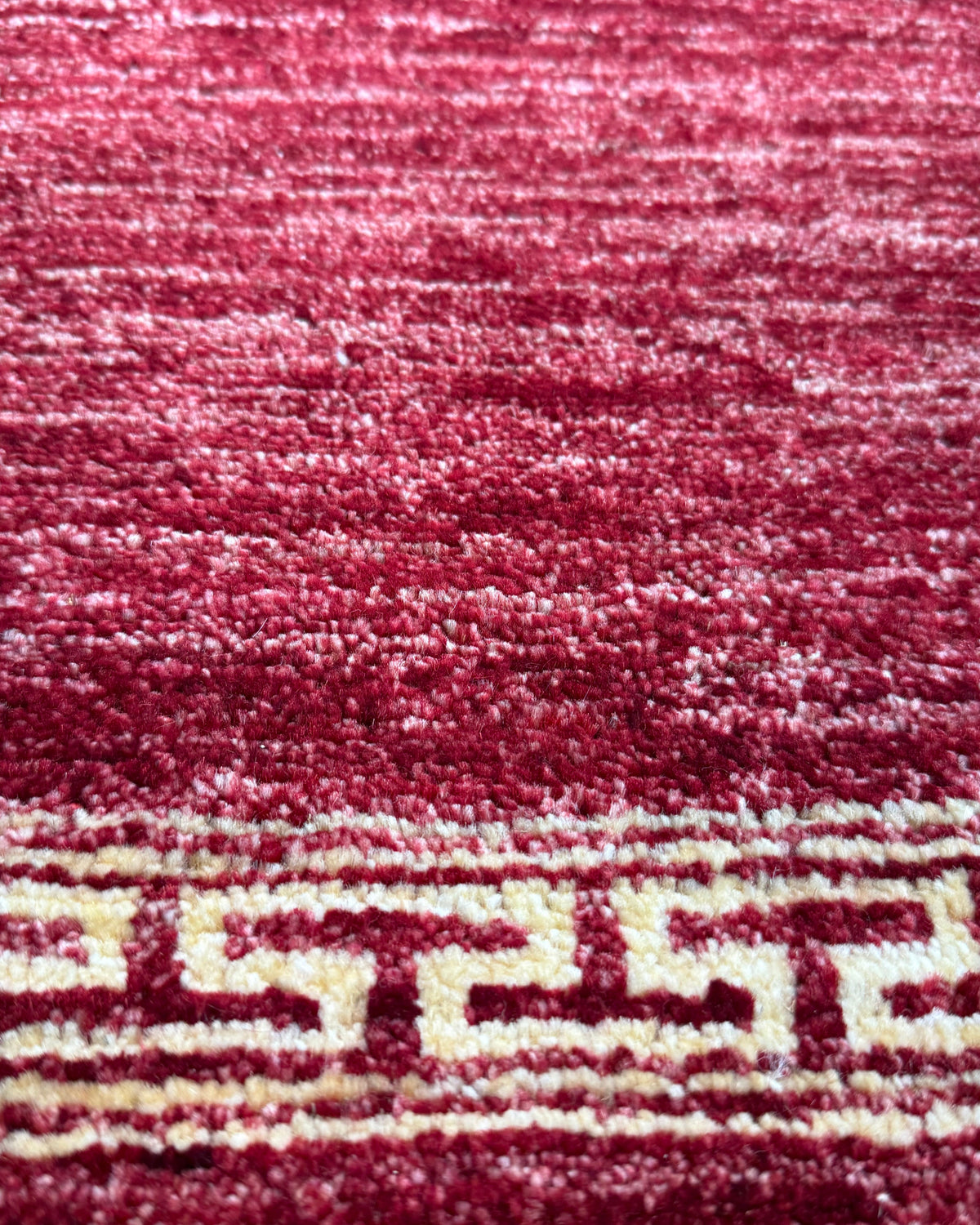 Tappeto persiano Gabbeh 155x97 cm rosso bordeaux con bordura geometrica