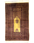 Tappeto Kashmir da preghiera 116x75 cm beige con nicchia centrale