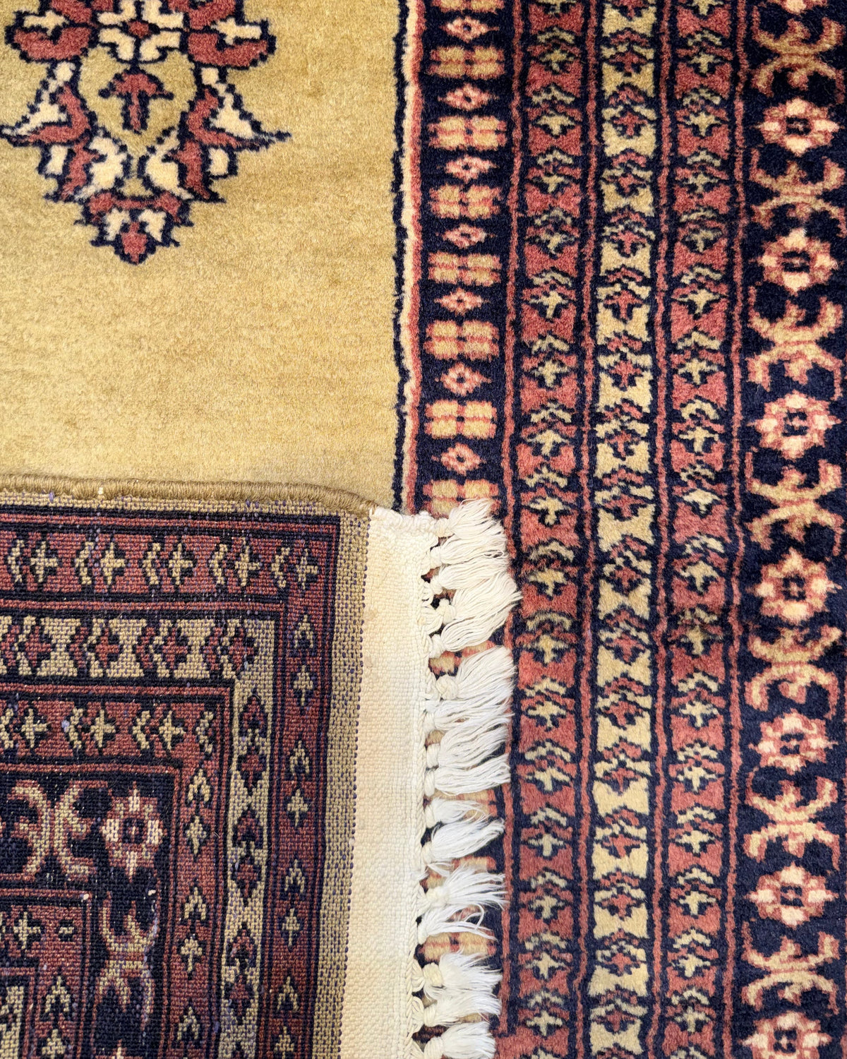 Tappeto Kashmir da preghiera 116x75 cm beige con nicchia centrale