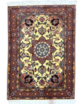 Tappeto persiano Tabriz 60 Raj misto seta 145x105 cm con motivi floreali