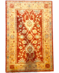 Tappeto Asla 120x78 cm terracotta e beige con motivi floreali