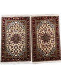 Coppia di scendiletto Islamabad 97 × 62 cm con medaglione centrale e motivi floreali