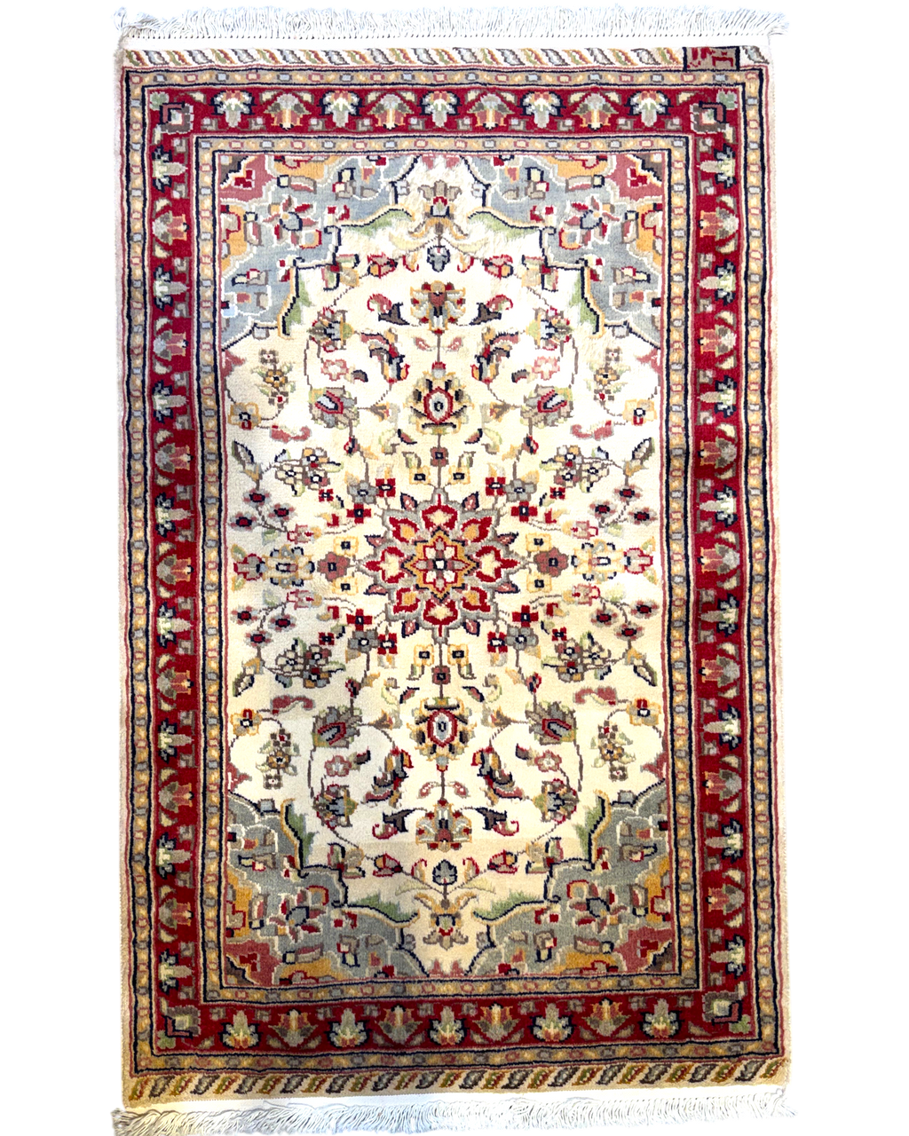 Tappeto Islamabad 124x78 cm avorio con medaglione floreale