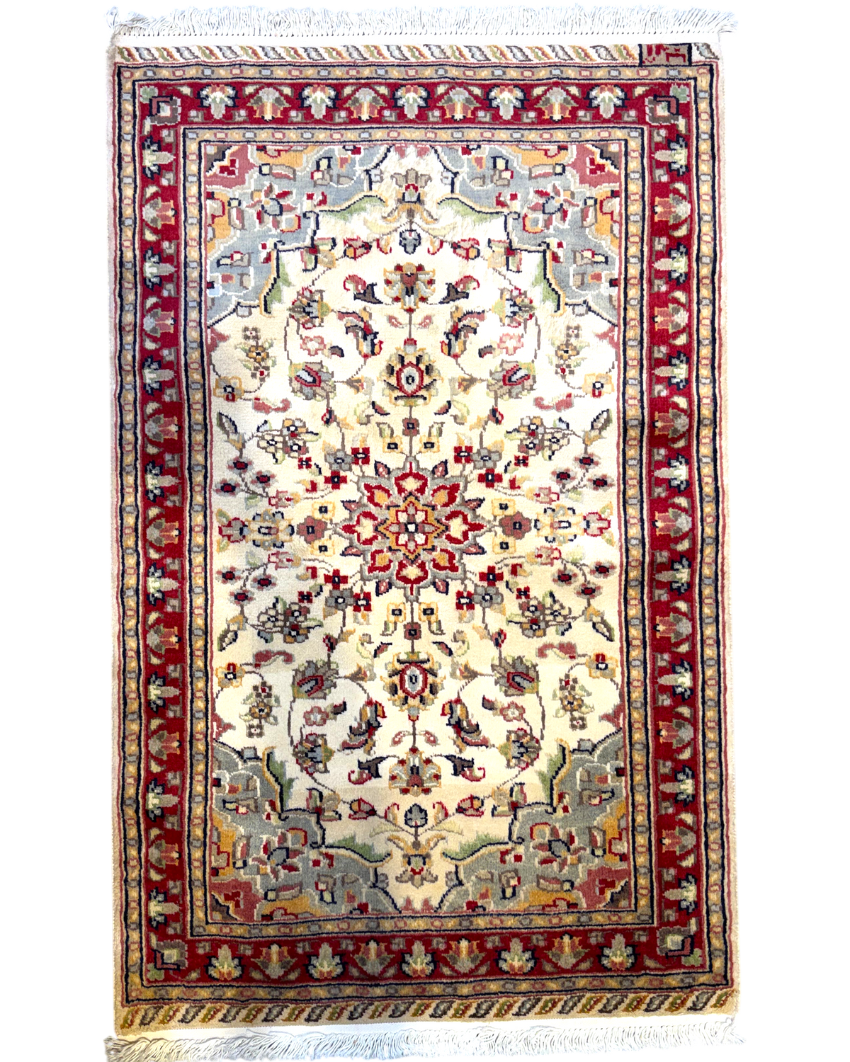 Tappeto Islamabad 124x78 cm avorio con medaglione floreale