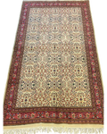 Tappeto Kayseri usato 260x160 cm annodato a mano con fondo avorio e disegno floreale