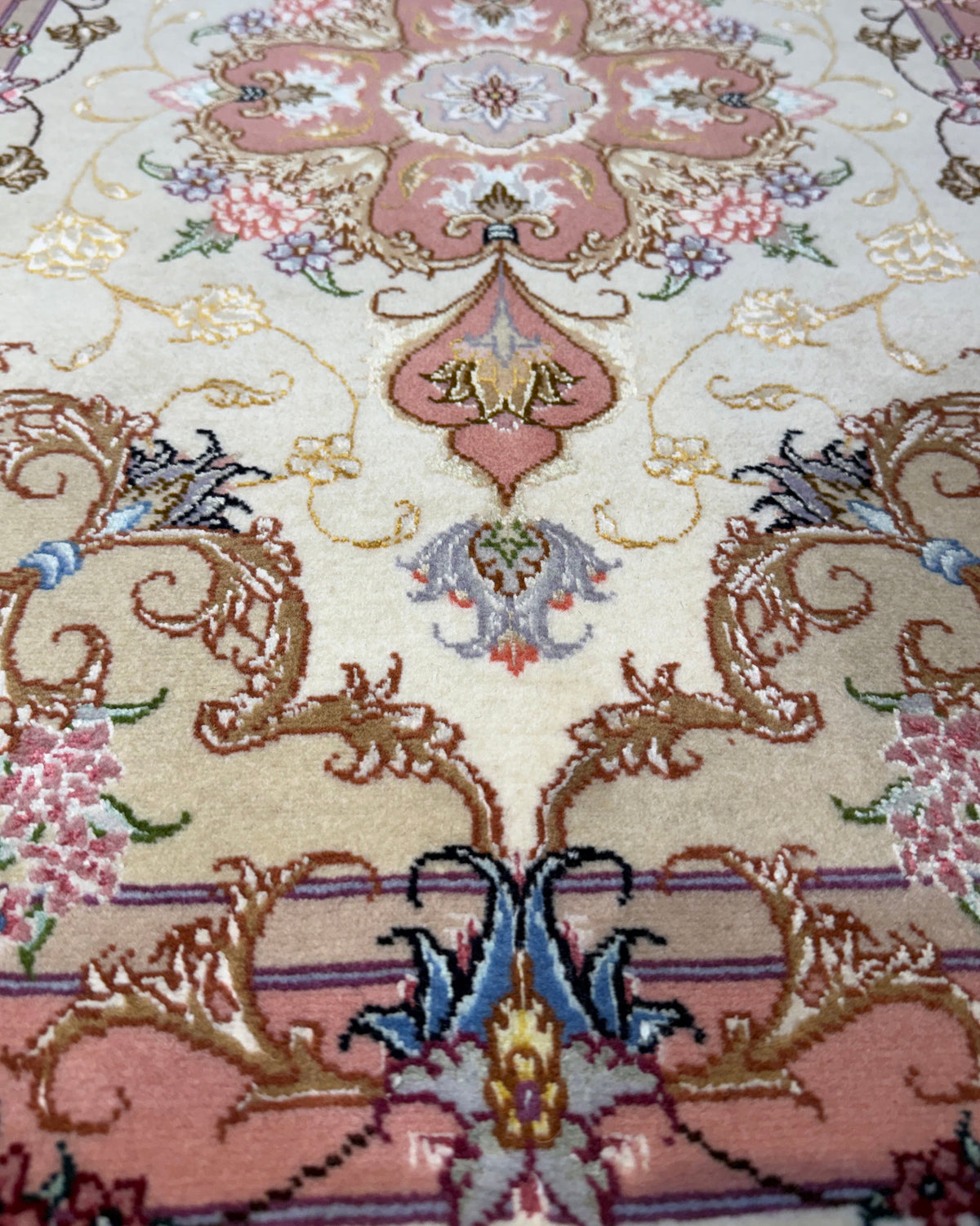Tabriz 60 Raj misto seta 95x63 cm - scendiletto persiano annodato a mano