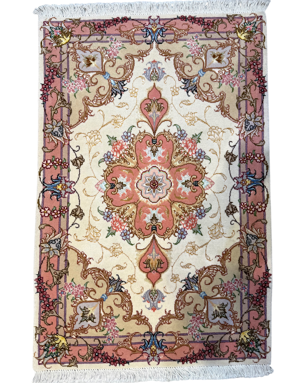Tabriz 60 Raj misto seta 95x63 cm - scendiletto persiano annodato a mano