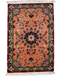 Tappeto persiano Tabriz 60 Raj misto seta 97x65 cm con medaglione floreale