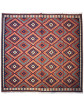 Tappeto Kilim geometrico 215 x 215 cm