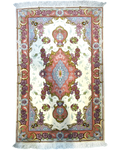 Tappeto persiano Tabriz 60 Raj misto seta rosa 118x75 cm